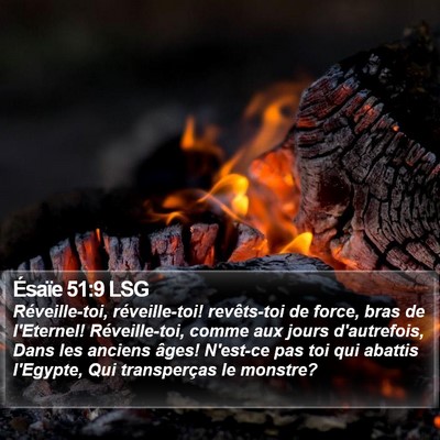 Ésaïe 51:9 LSG Bible Verse Image