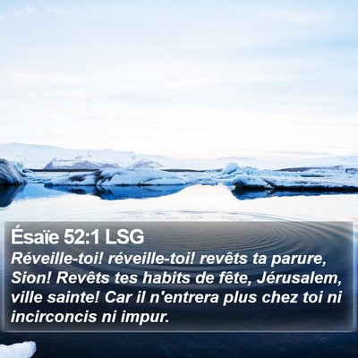 Ésaïe 52:1 LSG Bible Verse Image