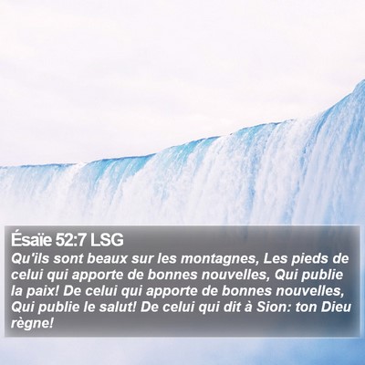 Ésaïe 52:7 LSG Bible Verse Image