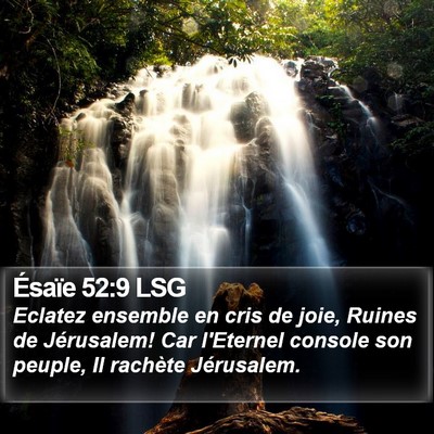 Ésaïe 52:9 LSG Bible Verse Image