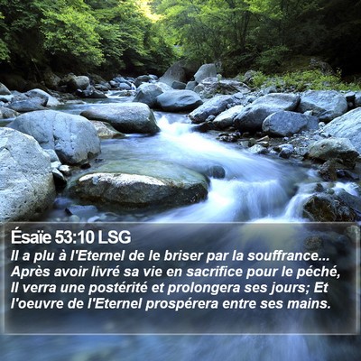 Ésaïe 53:10 LSG Bible Verse Image