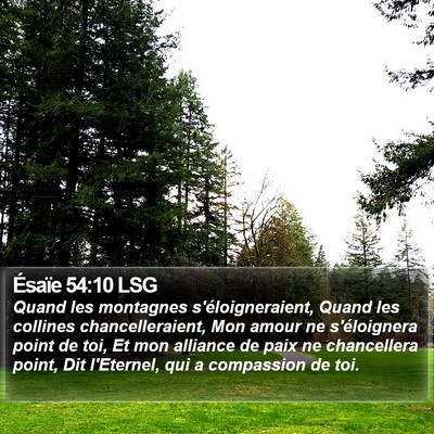 Ésaïe 54:10 LSG Bible Verse Image