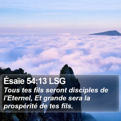 Ésaïe 54:13 LSG Bible Verse Image