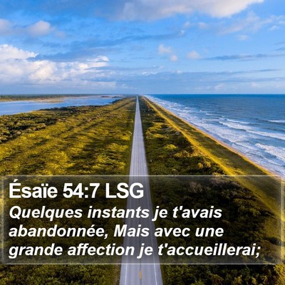 Ésaïe 54:7 LSG Bible Verse Image