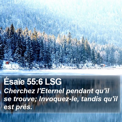 Ésaïe 55:6 LSG Bible Verse Image