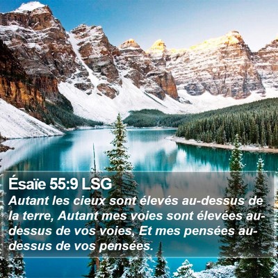 Ésaïe 55:9 LSG Bible Verse Image