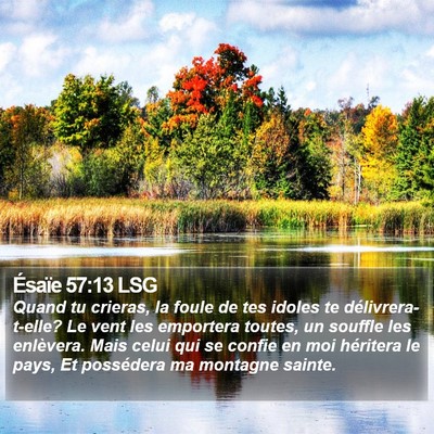 Ésaïe 57:13 LSG Bible Verse Image