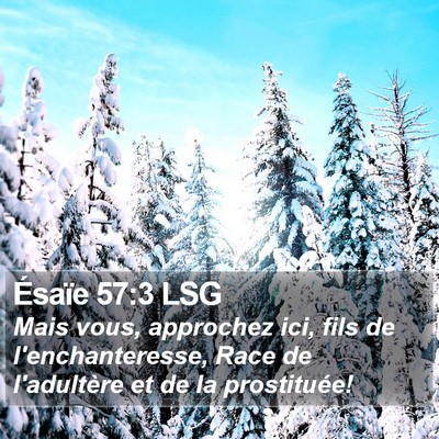 Ésaïe 57:3 LSG Bible Verse Image