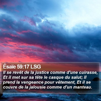 Ésaïe 59:17 LSG Bible Verse Image