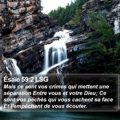 Ésaïe 59:2 LSG Bible Verse Image