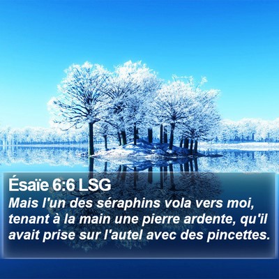 Ésaïe 6:6 LSG Bible Verse Image