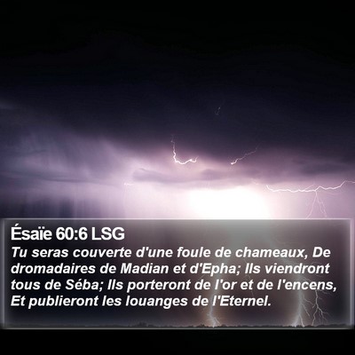 Ésaïe 60:6 LSG Bible Verse Image
