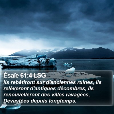Ésaïe 61:4 LSG Bible Verse Image
