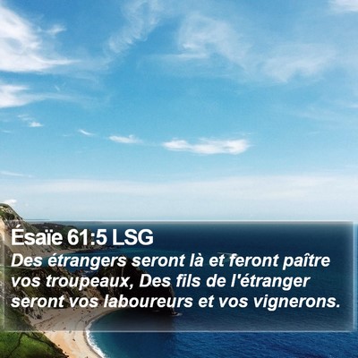 Ésaïe 61:5 LSG Bible Verse Image