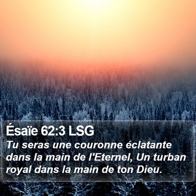 Ésaïe 62:3 LSG Bible Verse Image