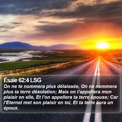 Ésaïe 62:4 LSG Bible Verse Image
