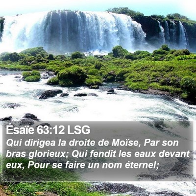 Ésaïe 63:12 LSG Bible Verse Image