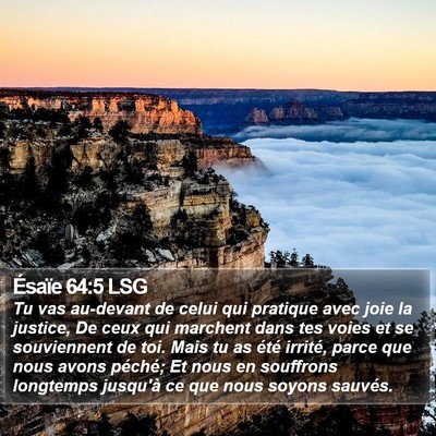 Ésaïe 64:5 LSG Bible Verse Image