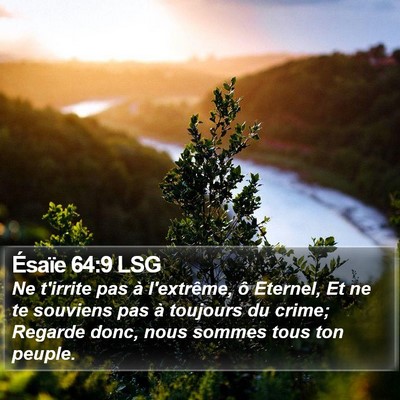 Ésaïe 64:9 LSG Bible Verse Image