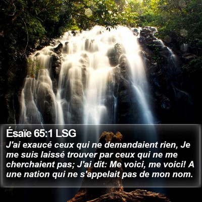 Ésaïe 65:1 LSG Bible Verse Image