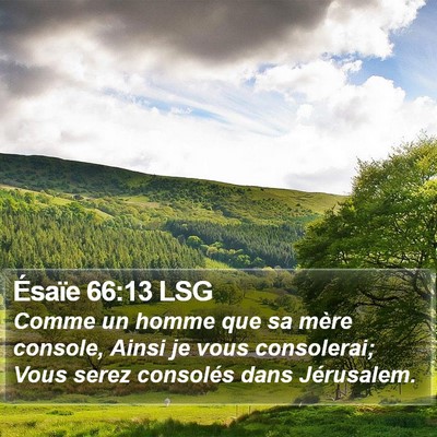 Ésaïe 66:13 LSG Bible Verse Image