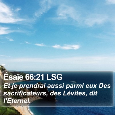 Ésaïe 66:21 LSG Bible Verse Image