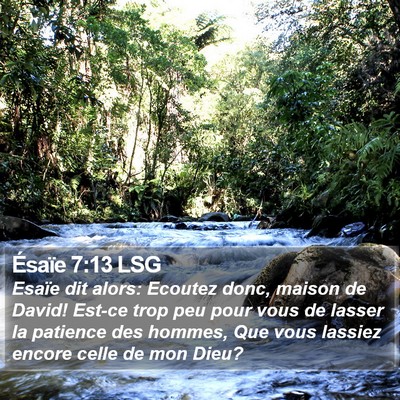 Ésaïe 7:13 LSG Bible Verse Image