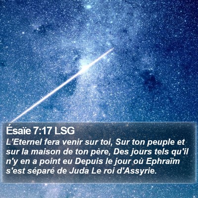 Ésaïe 7:17 LSG Bible Verse Image