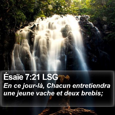 Ésaïe 7:21 LSG Bible Verse Image