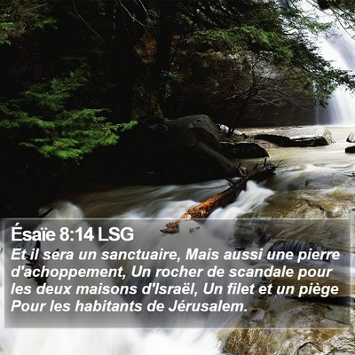 Ésaïe 8:14 LSG Bible Verse Image