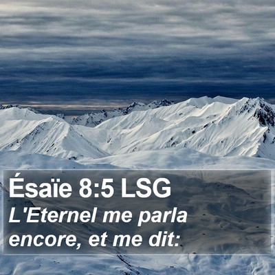 Ésaïe 8:5 LSG Bible Verse Image
