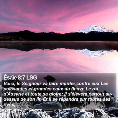 Ésaïe 8:7 LSG Bible Verse Image