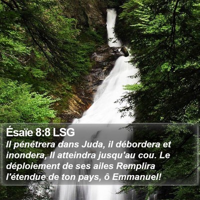 Ésaïe 8:8 LSG Bible Verse Image