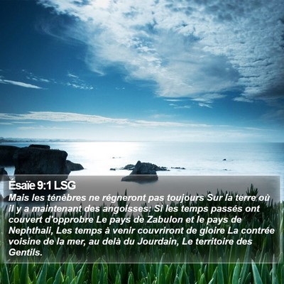 Ésaïe 9:1 LSG Bible Verse Image