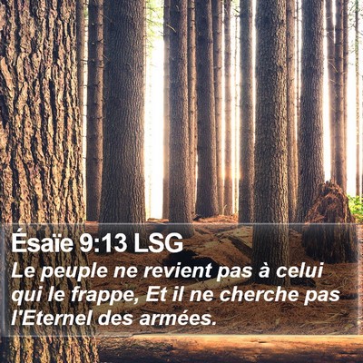 Ésaïe 9:13 LSG Bible Verse Image