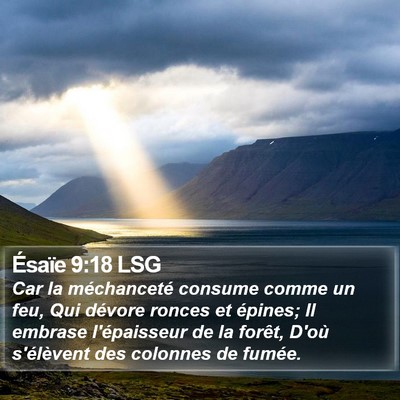 Ésaïe 9:18 LSG Bible Verse Image