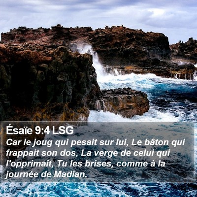 Ésaïe 9:4 LSG Bible Verse Image