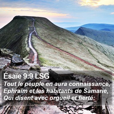 Ésaïe 9:9 LSG Bible Verse Image