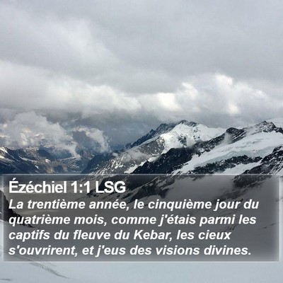 Ézéchiel 1:1 LSG Bible Verse Image