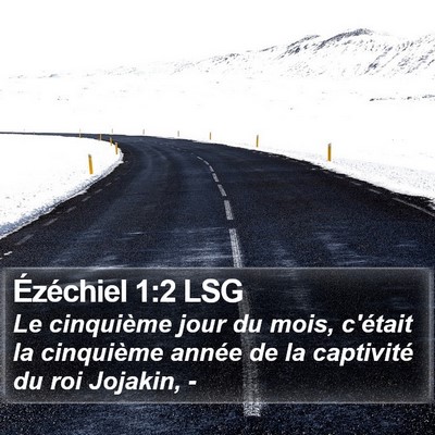 Ézéchiel 1:2 LSG Bible Verse Image