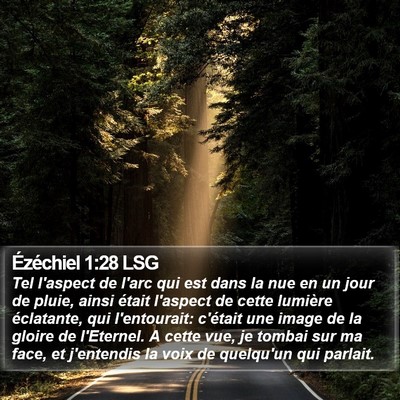 Ézéchiel 1:28 LSG Bible Verse Image