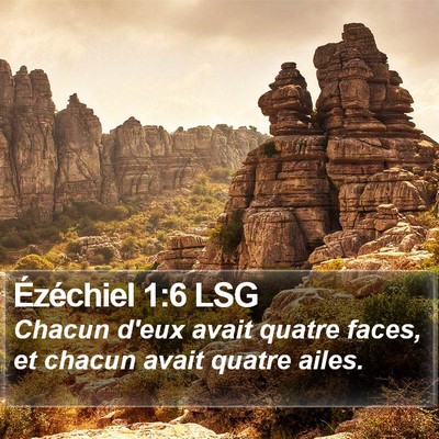 Ézéchiel 1:6 LSG Bible Verse Image