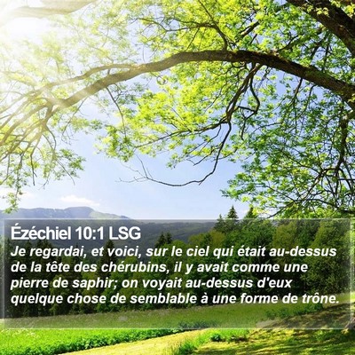 Ézéchiel 10:1 LSG Bible Verse Image