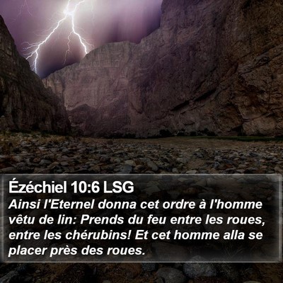 Ézéchiel 10:6 LSG Bible Verse Image