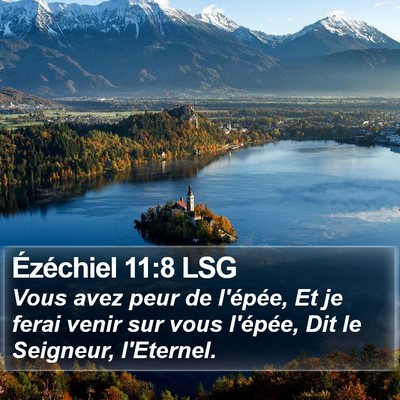 Ézéchiel 11:8 LSG Bible Verse Image