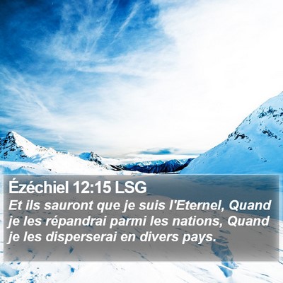 Ézéchiel 12:15 LSG Bible Verse Image