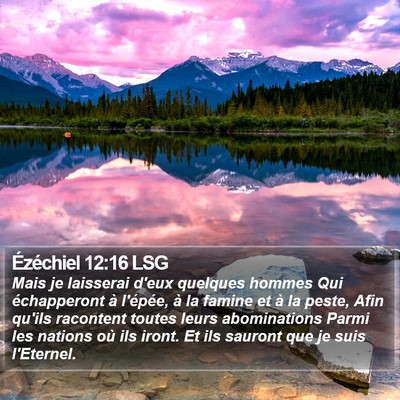 Ézéchiel 12:16 LSG Bible Verse Image