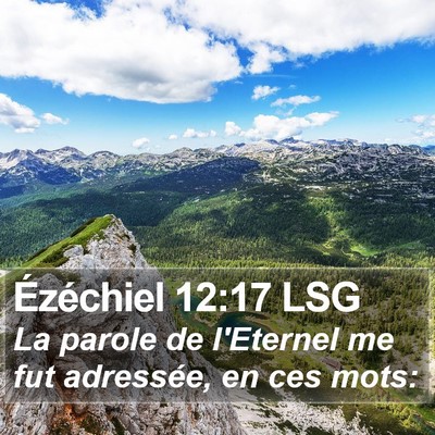 Ézéchiel 12:17 LSG Bible Verse Image
