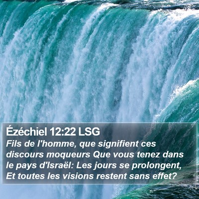 Ézéchiel 12:22 LSG Bible Verse Image