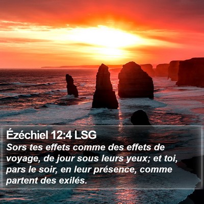 Ézéchiel 12:4 LSG Bible Verse Image